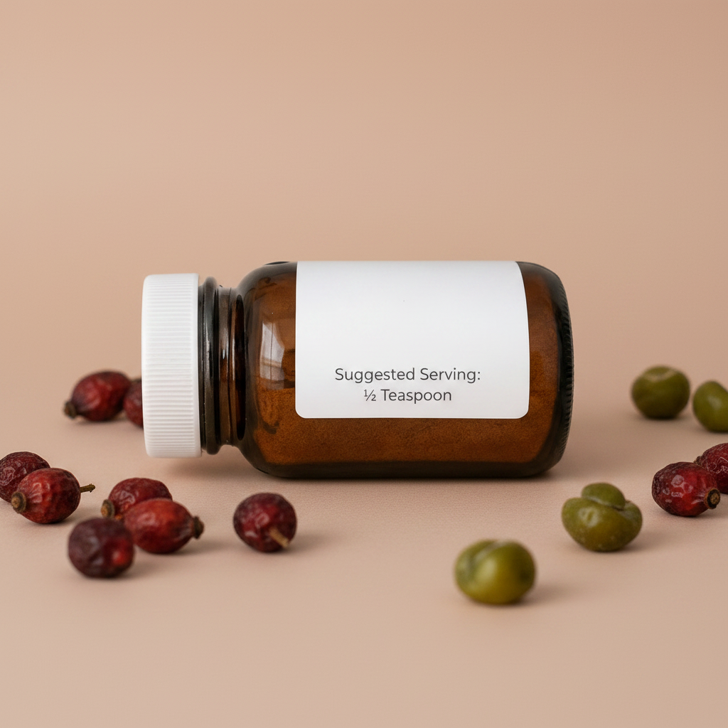 Whole food vitamin C powder 2oz by Pink Desert Wellness Co.